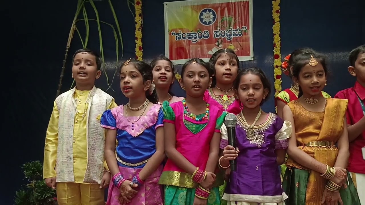 Sankranthi Sambhrama at Evershine English School.