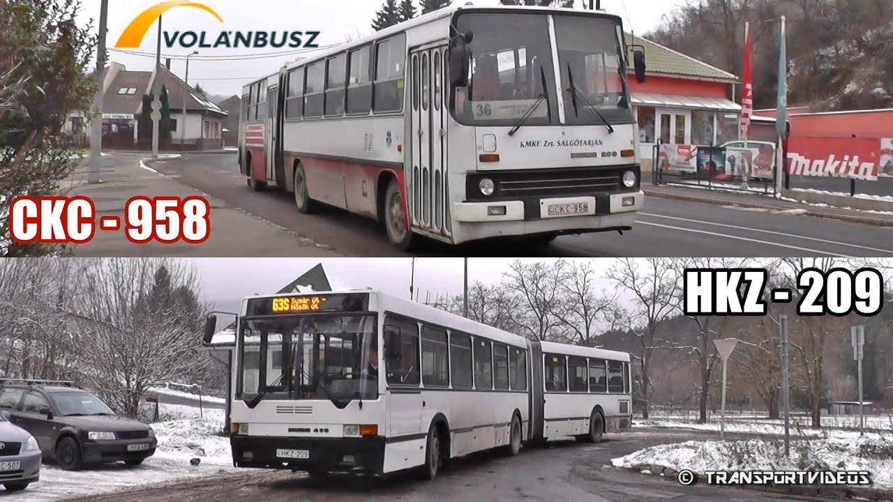 2019.12.07. - CKC-958 (Ikarus 280) és HKZ-209 (Ikarus 435) Salgótarjánban