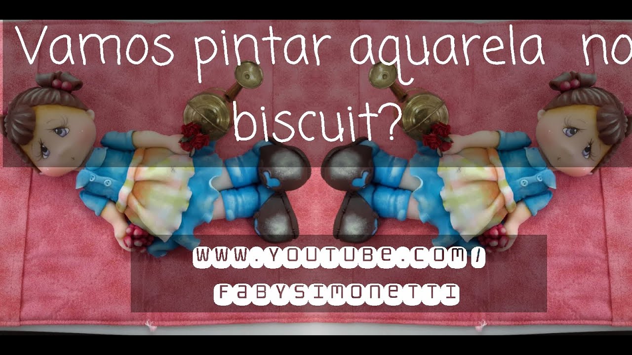Vamos Pintar Aquarela No Biscuit?
