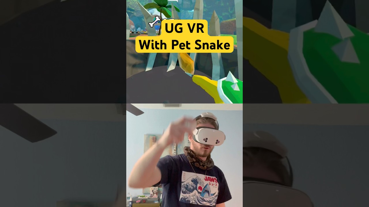 Играю в UG VR со своей домашней змеёй #ugvr #ug #vr #fyp #funny #gamer #gtag #gorillatag #gorilla...