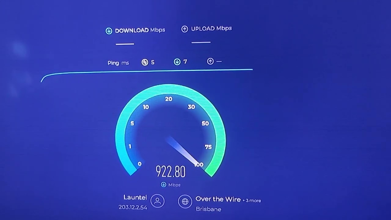 Darling Heights, Toowoomba internet speed 927.73+ Mbps download and 44.73+ Mbps upload