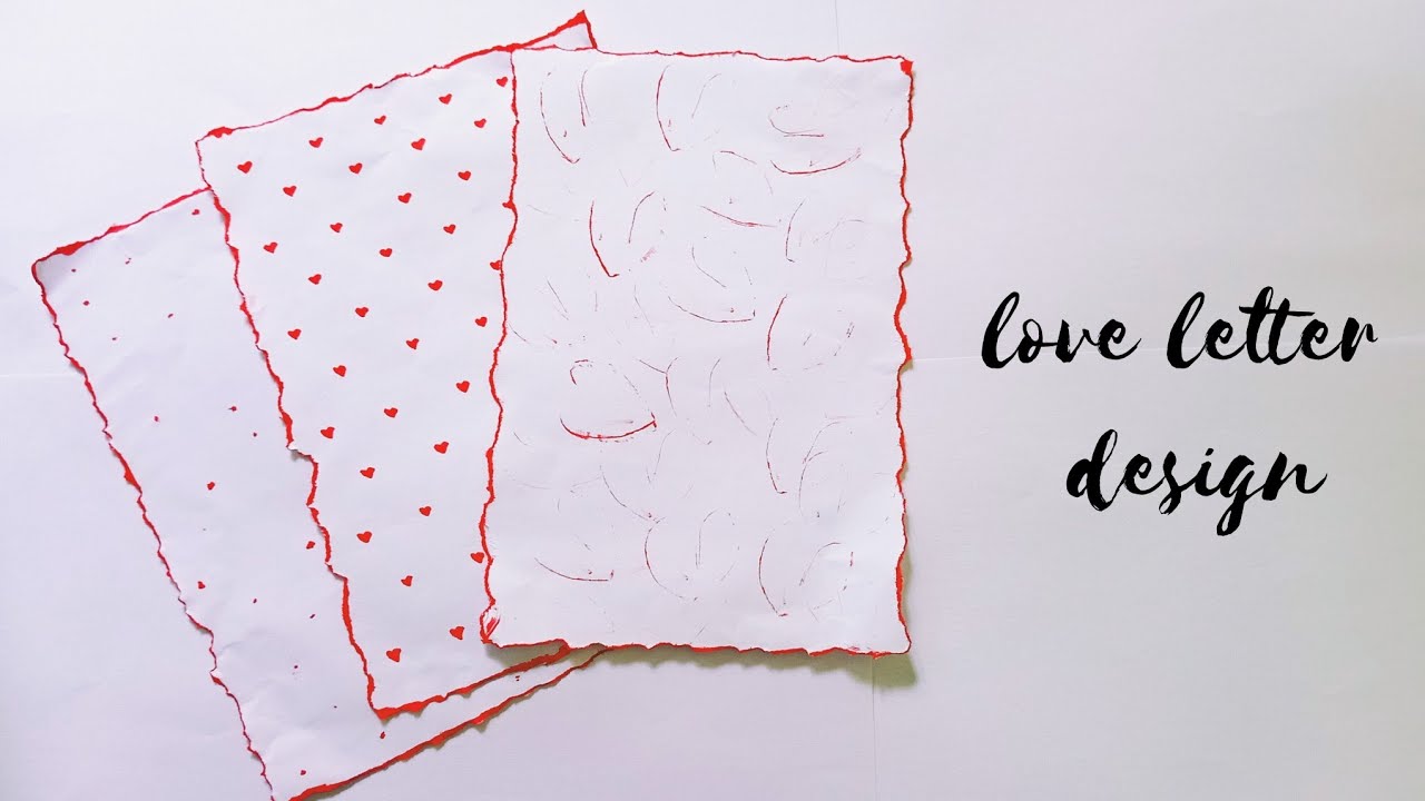 Love letter design || diy letter for boyfriend || diy gift ideas for boyfriend ||
