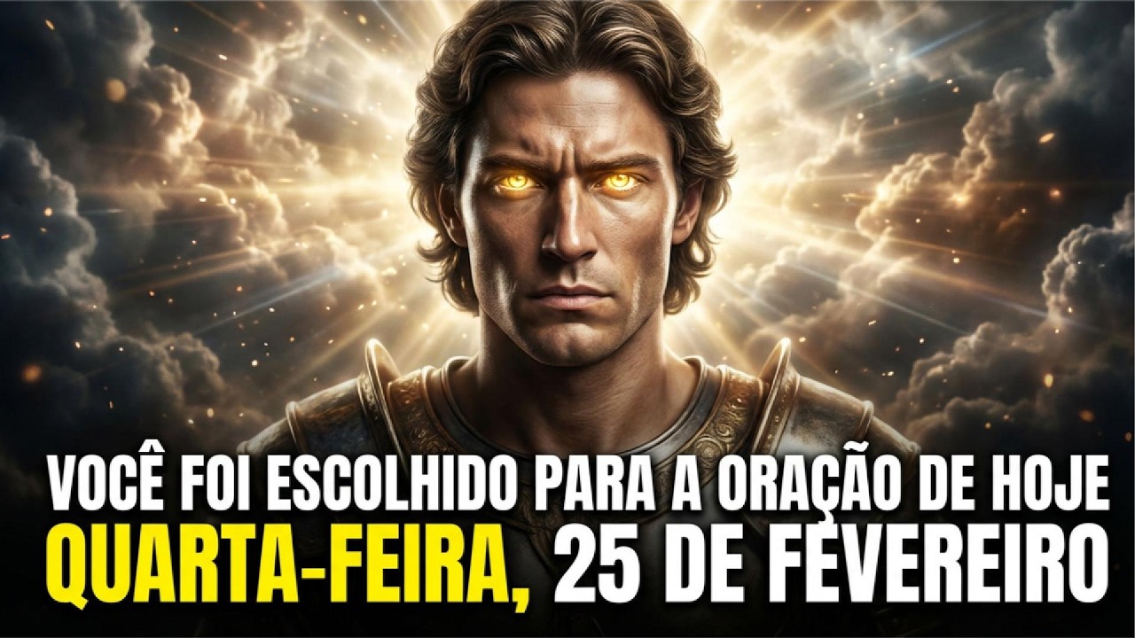 QUARTA 25 FEVEREIRO — São Miguel Arcanjo já está lutando por você agora