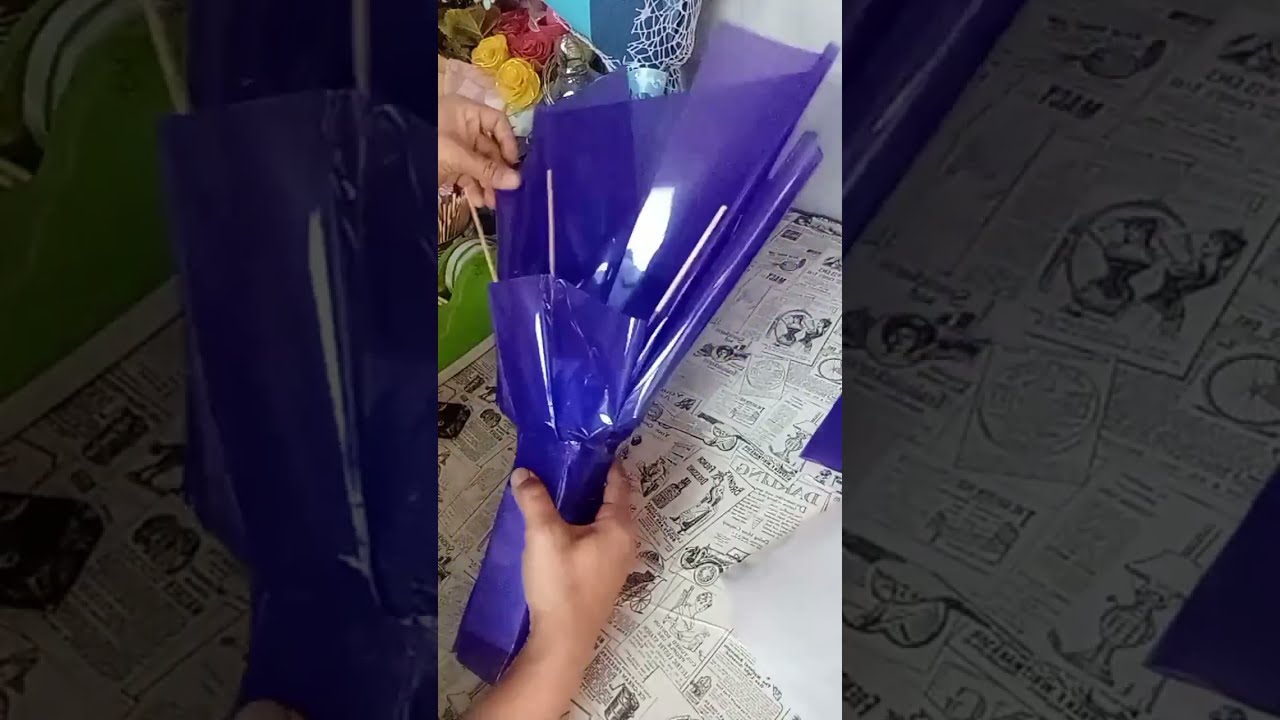 Diy by fon จัดช่อดอกไม้ช่อม่วงและผองเพื่อน