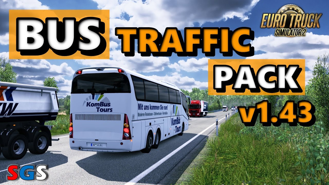|ETS2 1.45| Bus Traffic Pack v14.3 by Jazzycat [Traffic Mod]