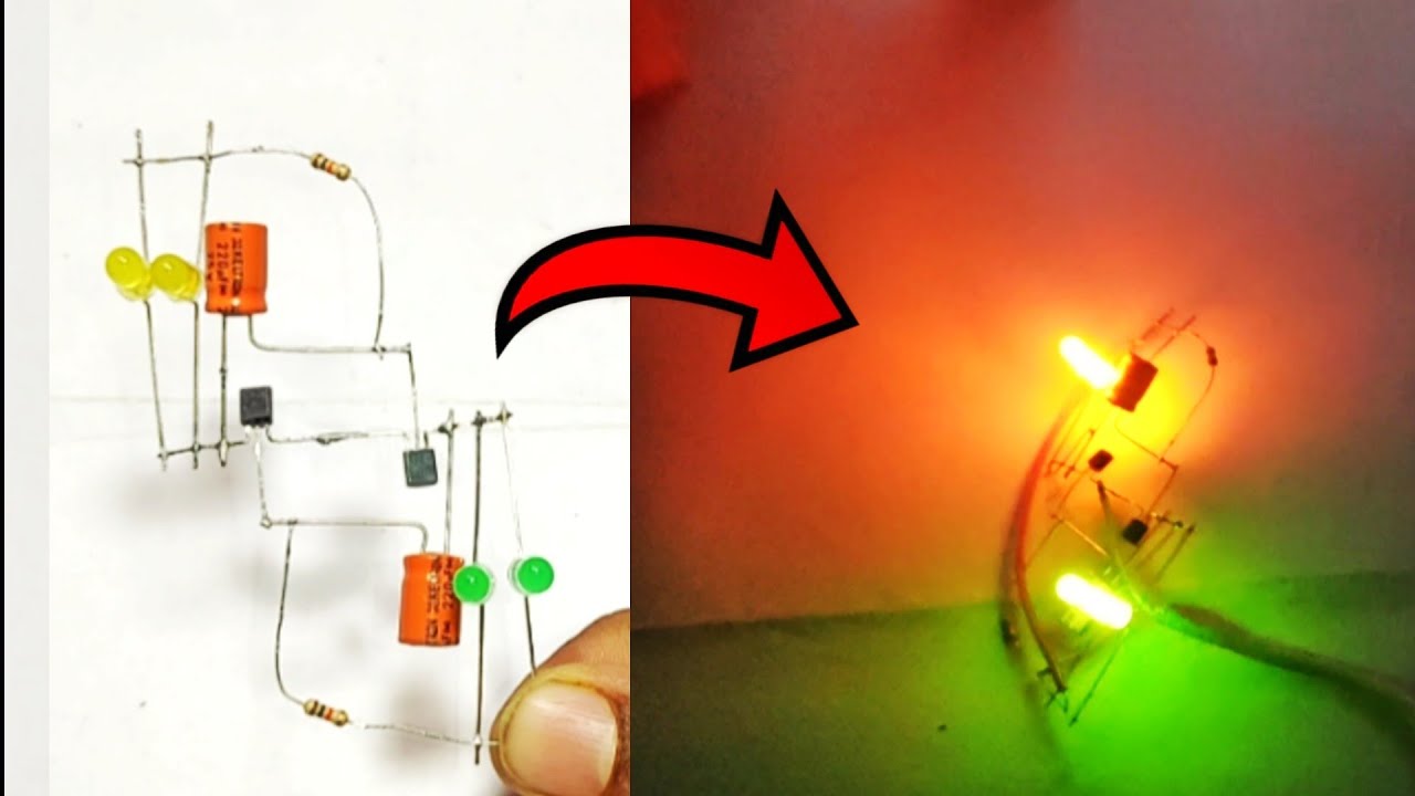 3V LED Flasher Make Very Eaey smd tech #smdtech