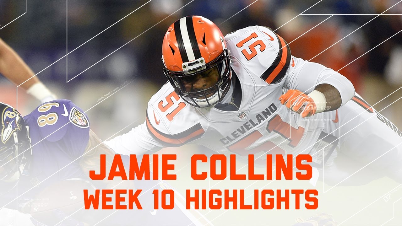 Jamie Collins Racks Up 9 Tackles & 1 Sack | Browns vs. Ravens | NFL Week 10 Player Highlights