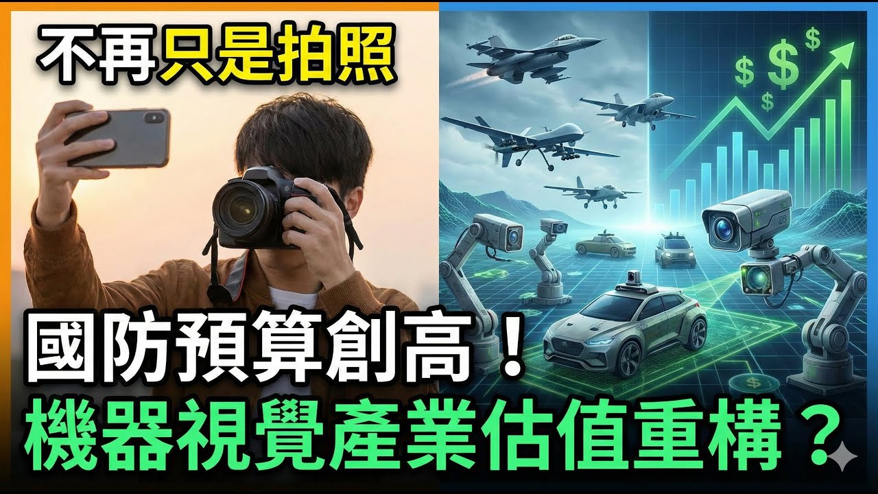 當鏡頭不再只是「拍照」：從國防預算創高，看機器視覺產業的「估值邏輯」是否正在重構？#華晶科 #佳能