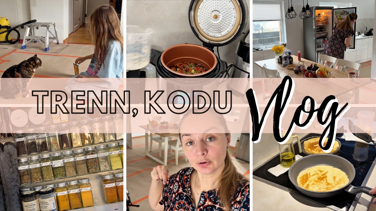 VLOG | toimekas pühapäev, trenn-kodu 🏊🏼‍♀️