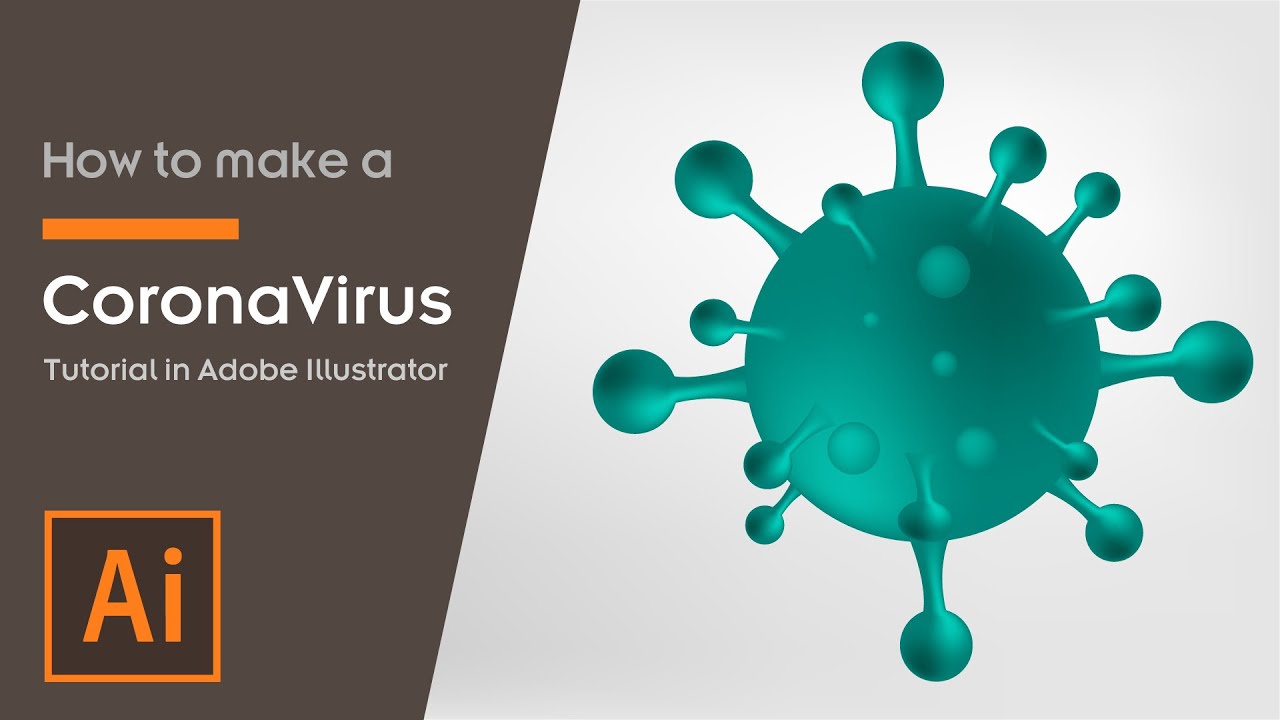 How to make a Corona Virus tutorial in Adobe Illustrator