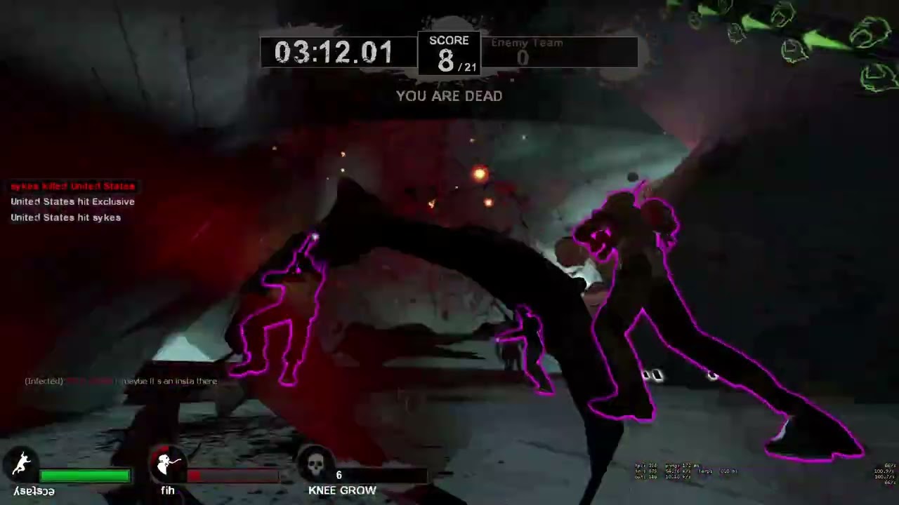 L4D2 Euro ScavOgl 4v4 KNEE GROW VS † Hannah Montanist †