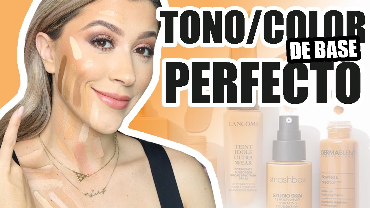 COMO ELEGIR LA BASE DE MAQUILLAJE? EL TONO PERFECTO| Vicky Alvarez