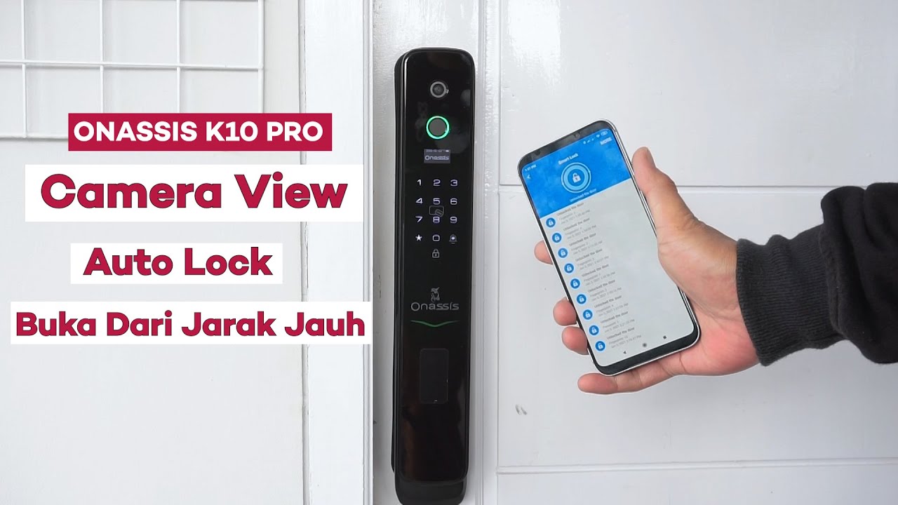 KUNCI PINTU DIGITAL CANGGIH BERKAMERA! | Review Digital Door Lock Onassis K10 Pro