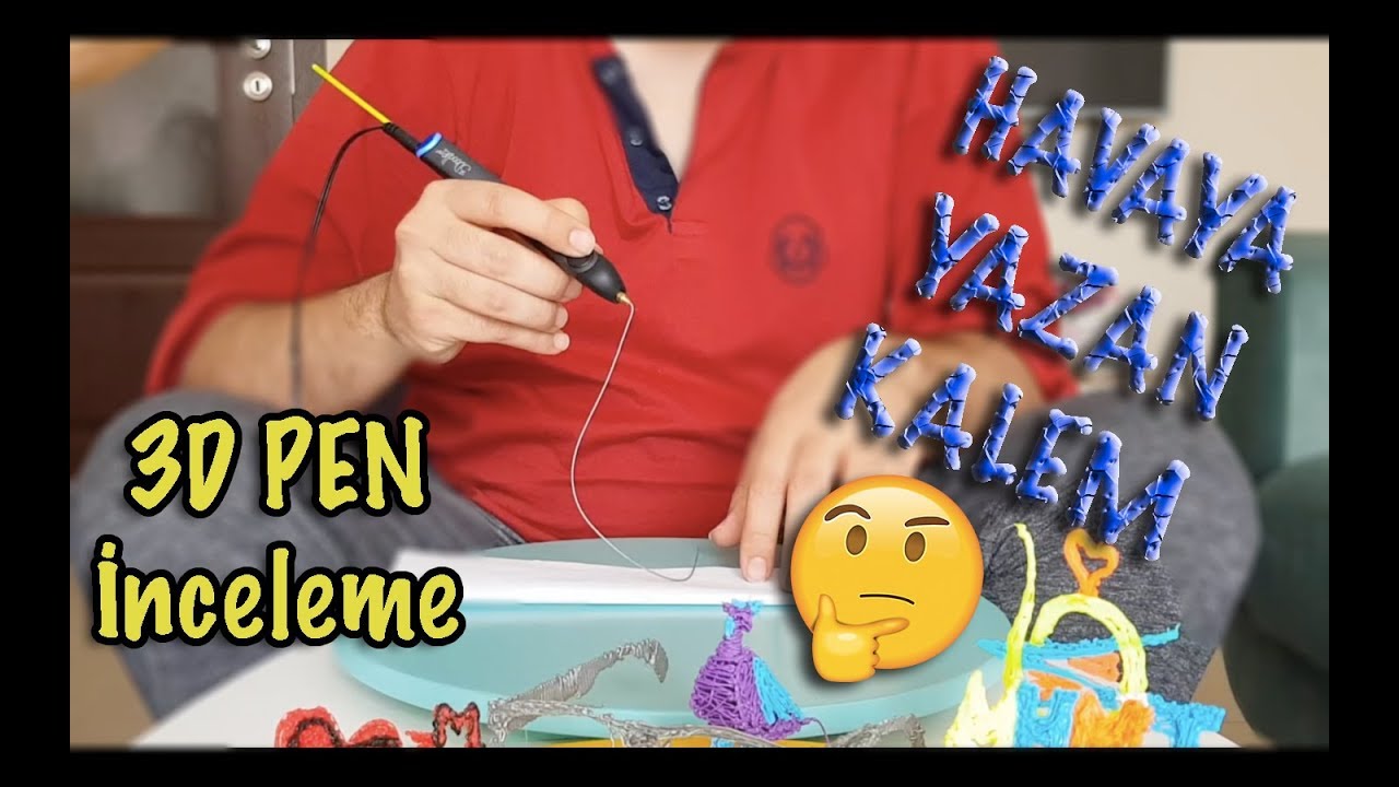 Havaya Yazan Kalem !!! İnceleme- 3 Boyutlu Kalem - 3D Pen - 3doodler Review