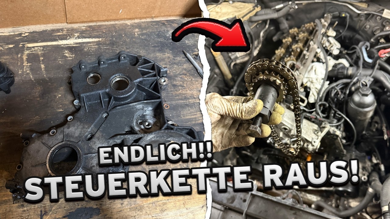 STEUERKETTE endlich ausgebaut! 😍 - der Stirndeckel wollte nicht ab! 😤