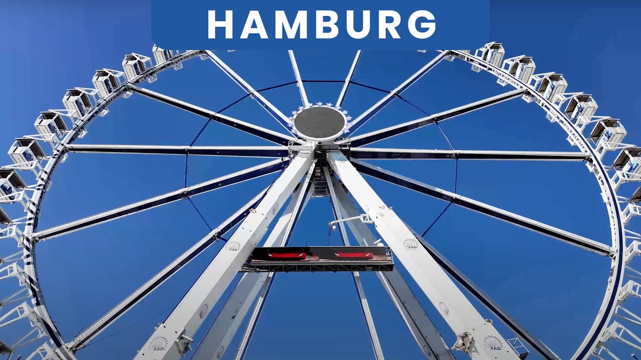 Hamburg, Germany 🇩🇪 4K Walking Tour - A Colorful Day in Hamburger Dom 🎡