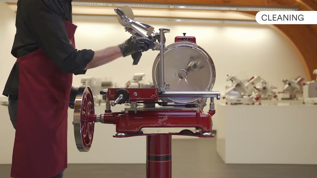 Trancheuse à volant Berkel B114 Nero - Démonstration par le producteur Berkel