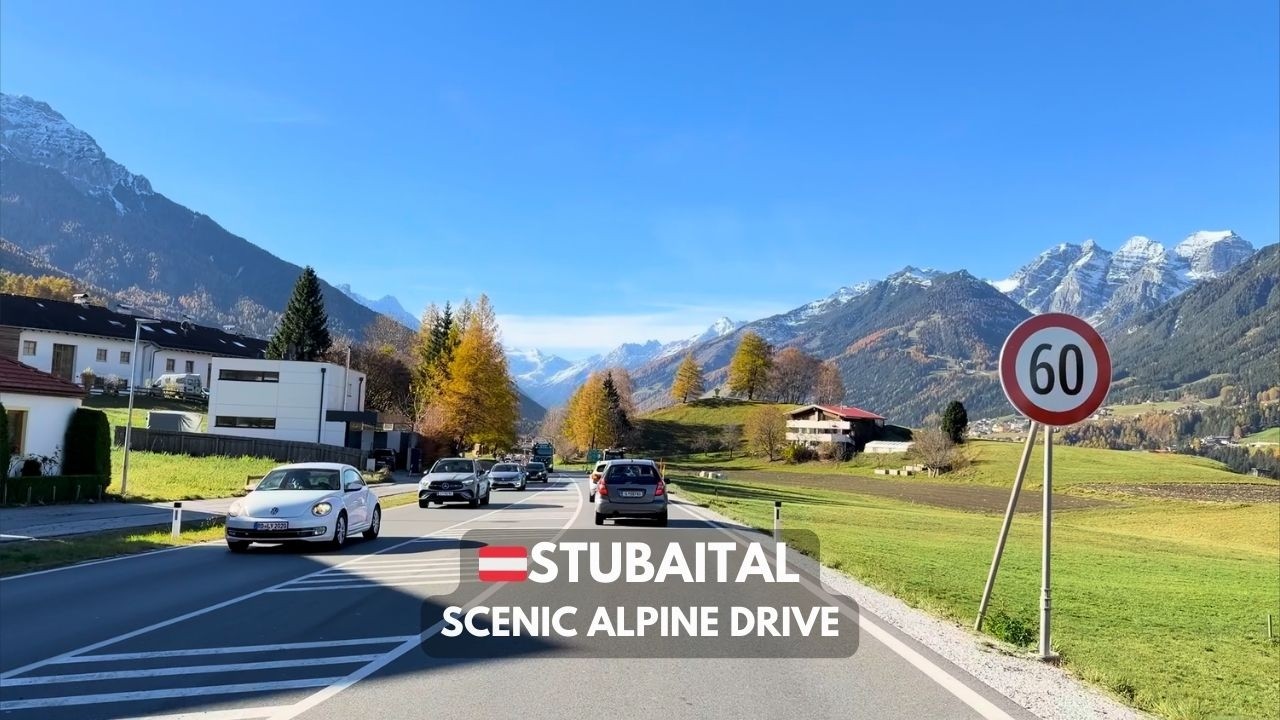 🇦🇹 The Most Beautiful Drive in the Austrian Alps | Stubaital | Scenic Alpine Drive | 4K HDR | Tirol