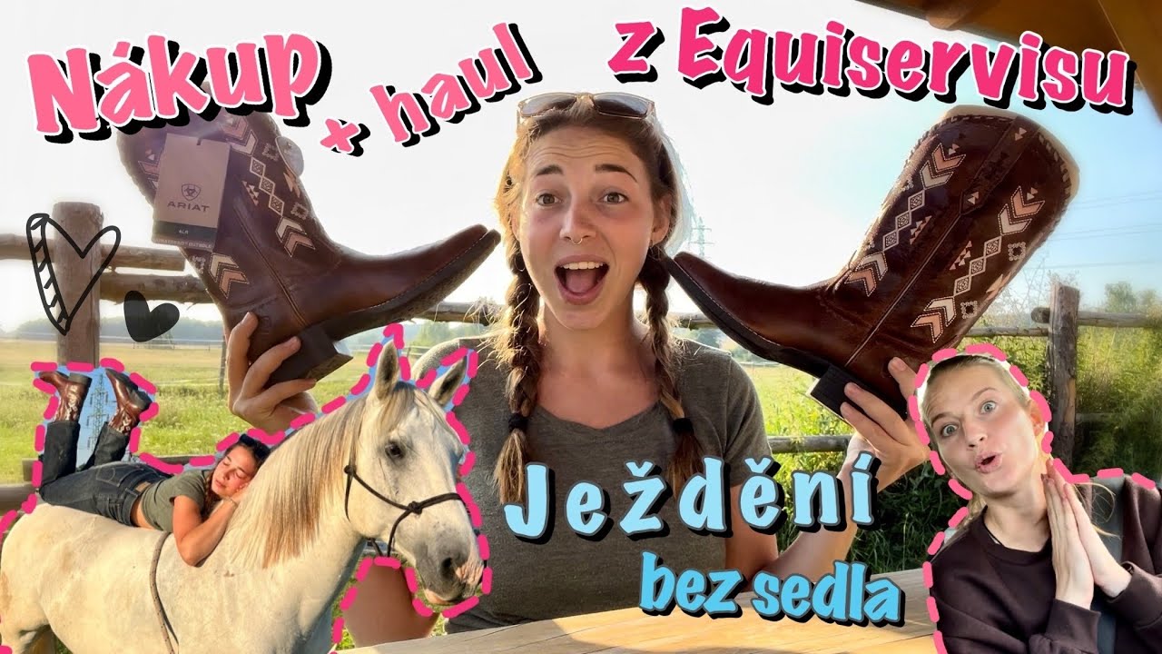Nákupní den s Anne // Haul z EQS a ježdění bez sedla