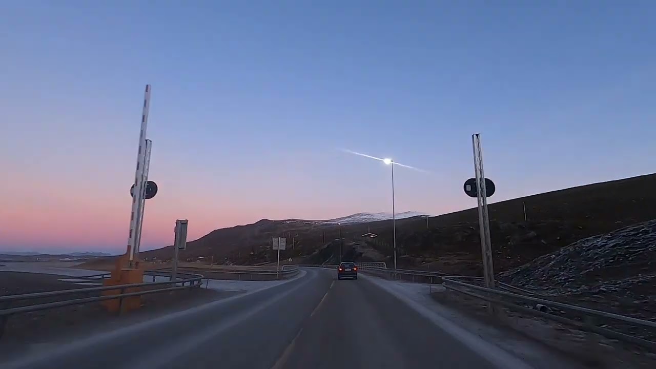 Norv&egrave;ge Route Skaidi vers Ryperfjord, Gopro / Norway Road Skaidi to Ryperfjord, Gopro