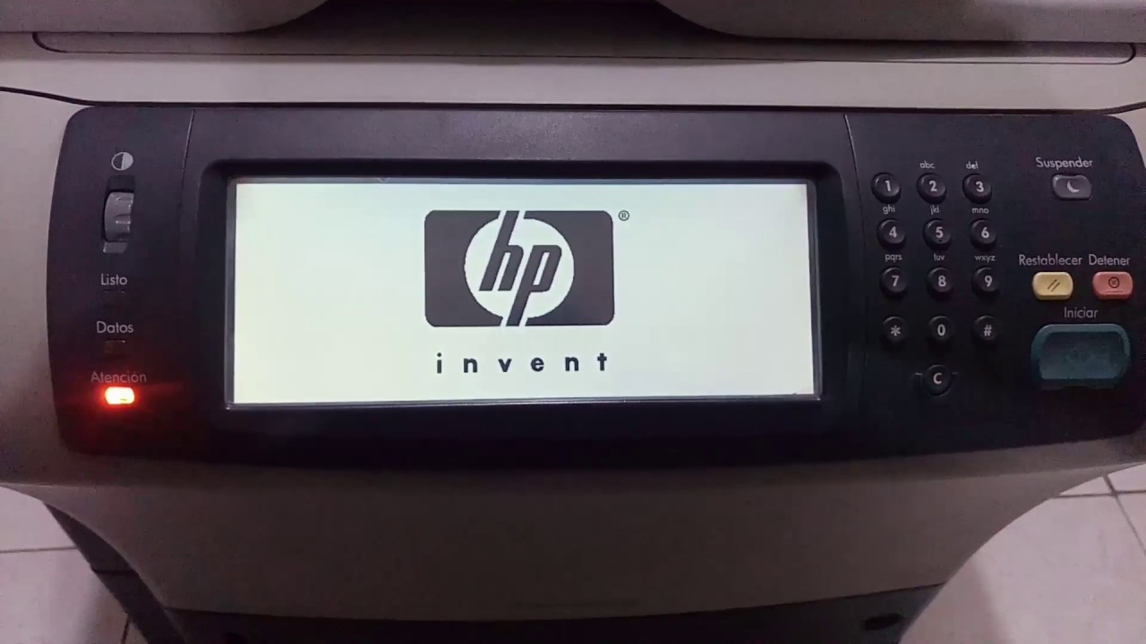 HP LaserJet M4345 MFP Cold Reset