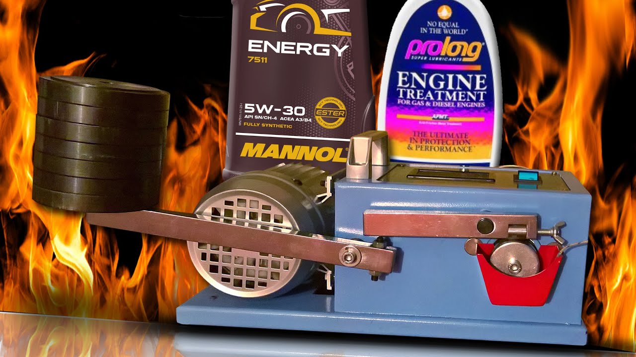 Prolong Engine Treatment + Mannol Energy 5W30 7511 Oil additives test 100°C Piotr Tester