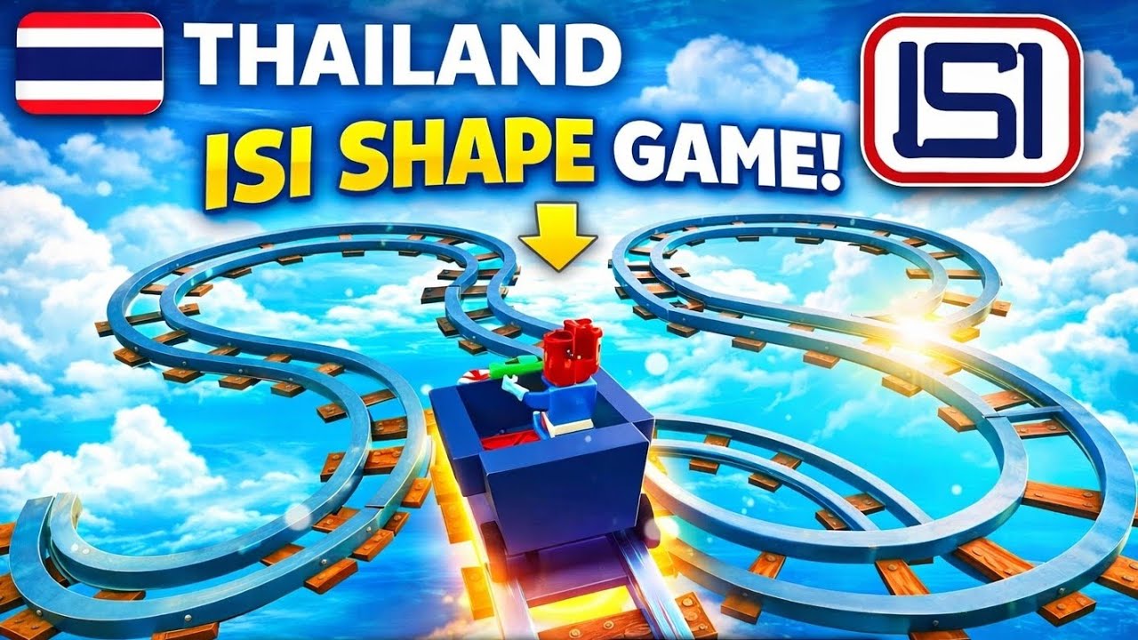 ISI Shape Railway Track Challenge 🚂 | Thailand Map Gameplay | Can I Survive? 🫣#gameplay#railwaygame
