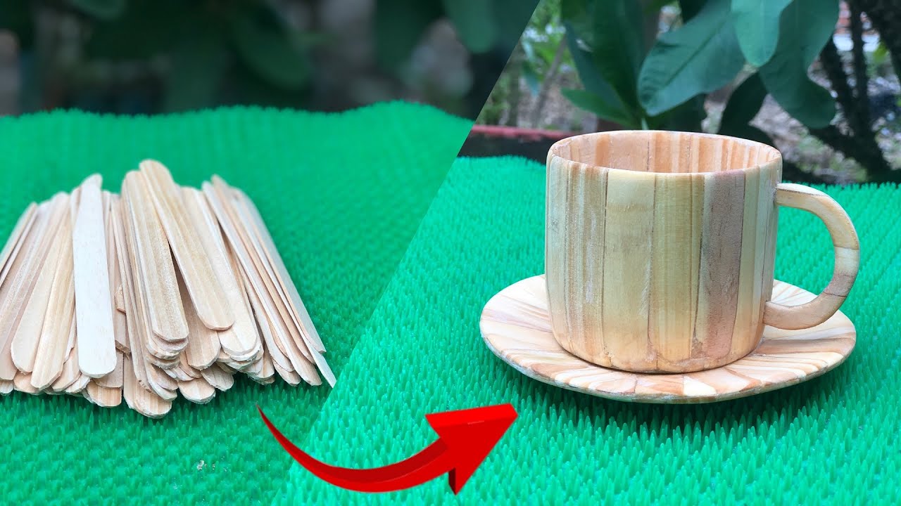 DIY A Cup from Ice Cream Sticks Part 1