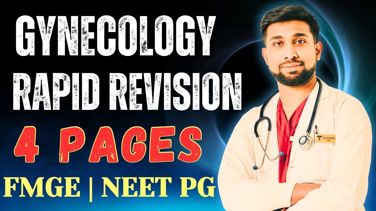 Гинекология на 4 страницах: быстрый обзор FMGE/NEET PG #fmge #neetpg #neet #mbbs #upsc #exam #rapid