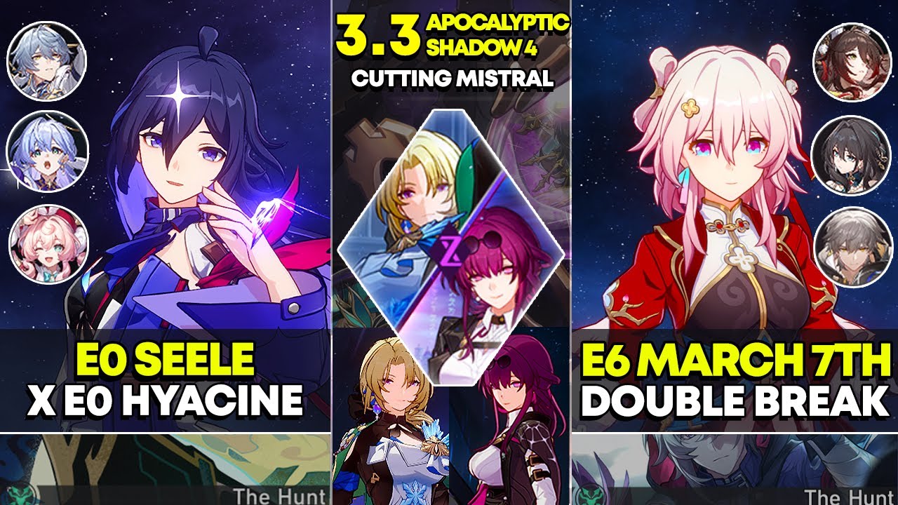 E0 Seele x Hyacine & E6 March 7th Double Break | Apocalyptic Shadow 4 | Honkai Star Rail 3.3