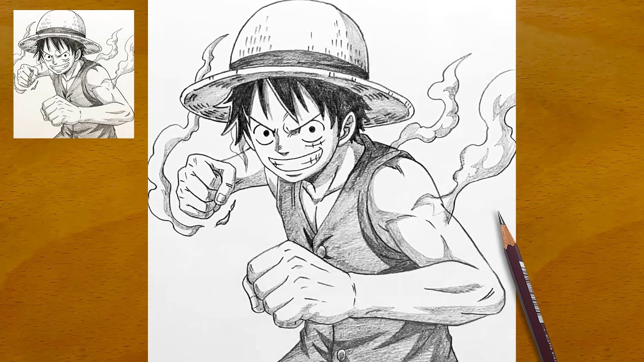 Drawing Luffy from One Piece | Easy Pencil Sketch Guide