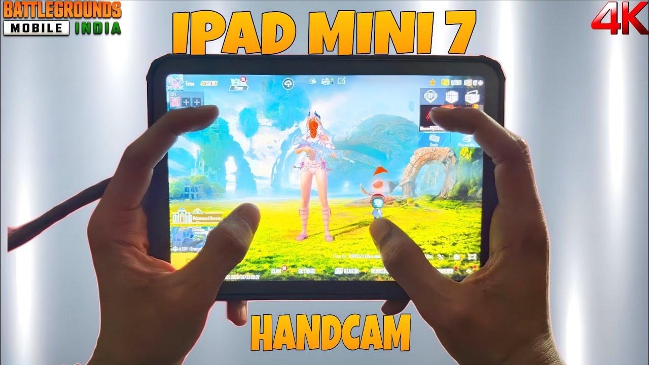 IPAD MINI 7 PUBG HANDCAM 🔥PUBG TEST ♥️ HDR + EXTREME 🔥 4 FINGERS CLAW+ FULL GYRO ♥️ BEST SENSITIVITY