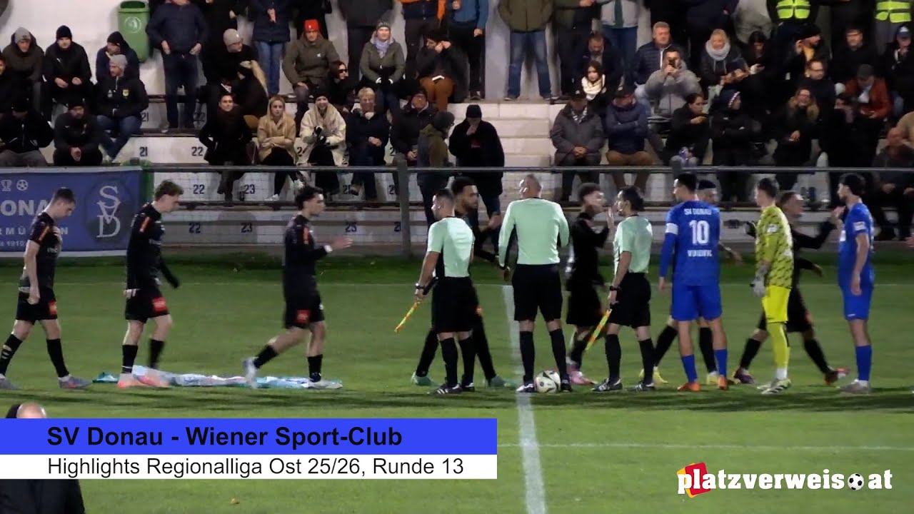 Highlights Donau - Wiener Sport-Club; Regionaliga Ost 2025/26, Runde 13