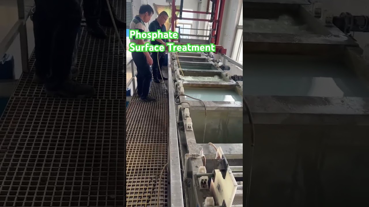 Phosphating is a conversion coating that is applied to steel or iron components
