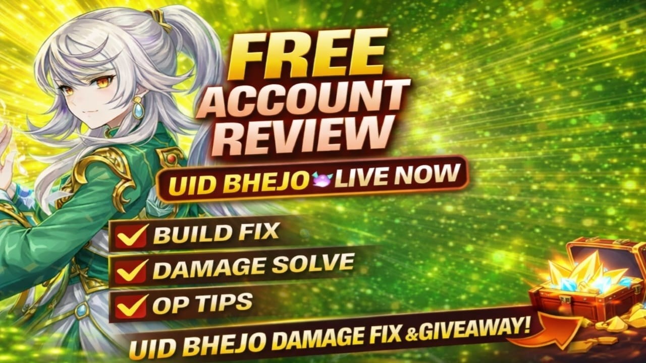 FREE ACCOUNT REVIEW LIVE 😱 | Build Fix • Damage Solve • OP Tips | Genshin