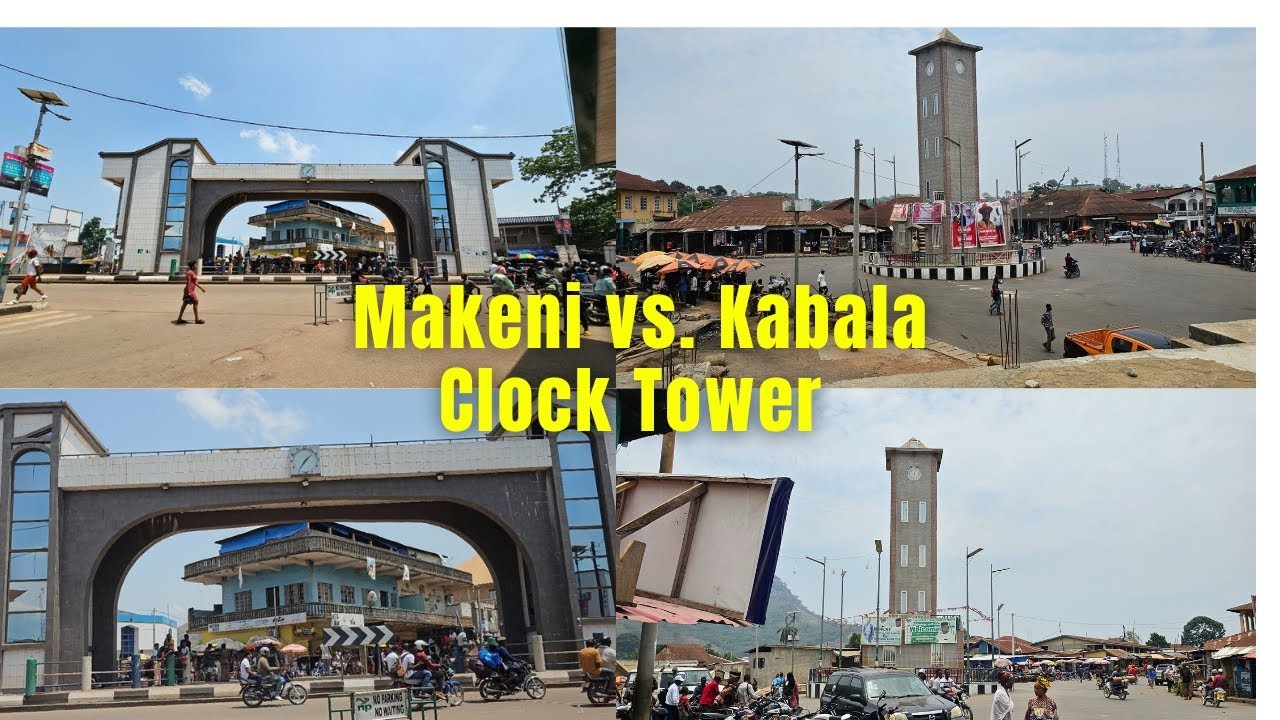 Makeni vs. Kabala Clock Tower. Which one is more busy?