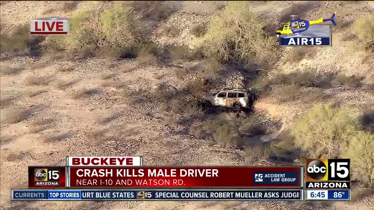Man dead after fiery crash in Buckeye
