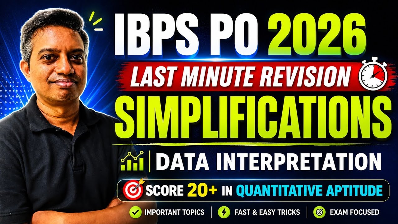 IBPS PO 2026 | LAST MINUTE REVISION | QUANTITATIVE APTITUDE 