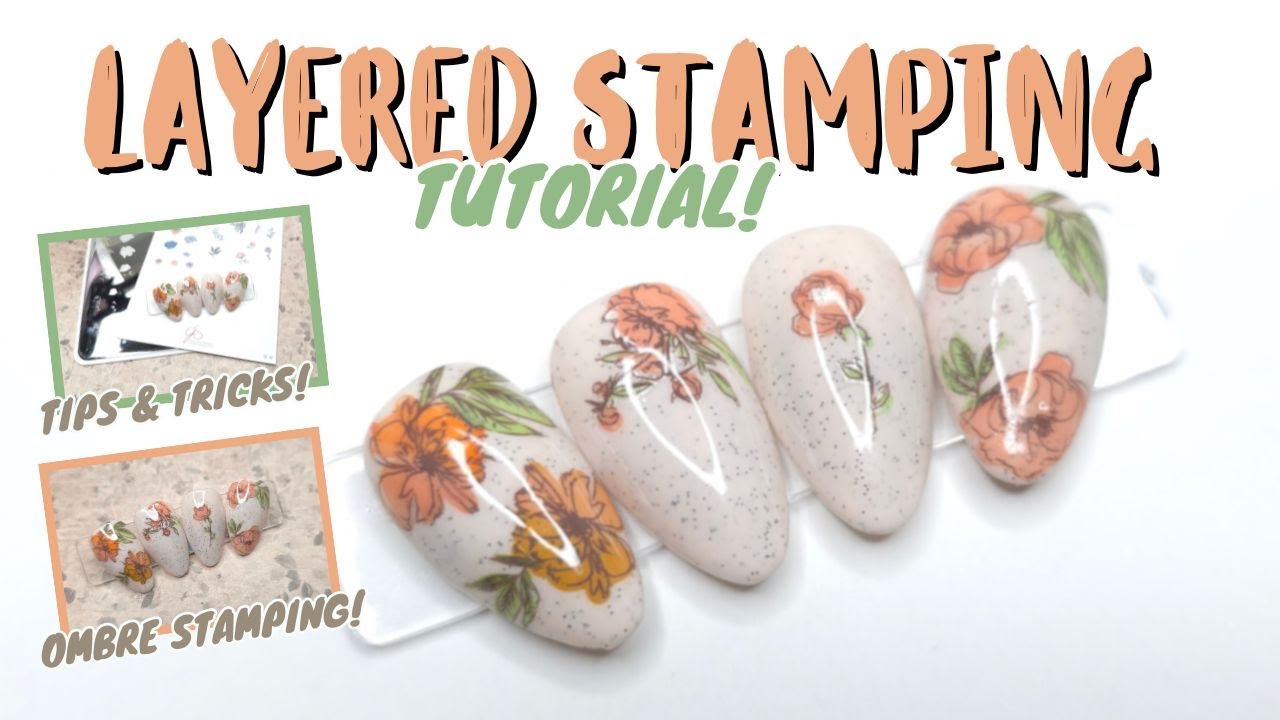 NAIL STAMPING TUTORIAL | Layered Stamping With Clear Jelly Stamper Plates