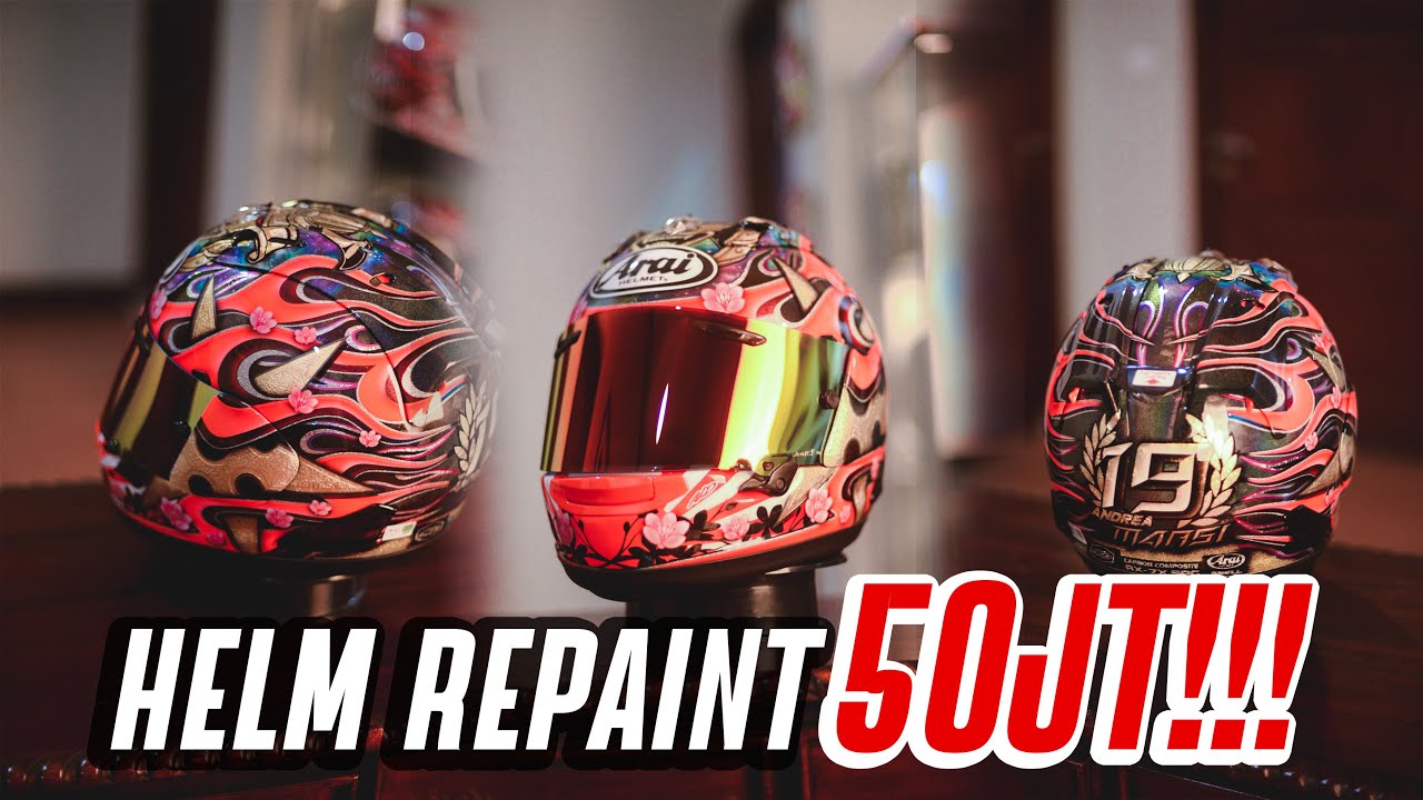 Review 1 : Helm Arai Carbon repaint 50 JUTA ?! #araisrc