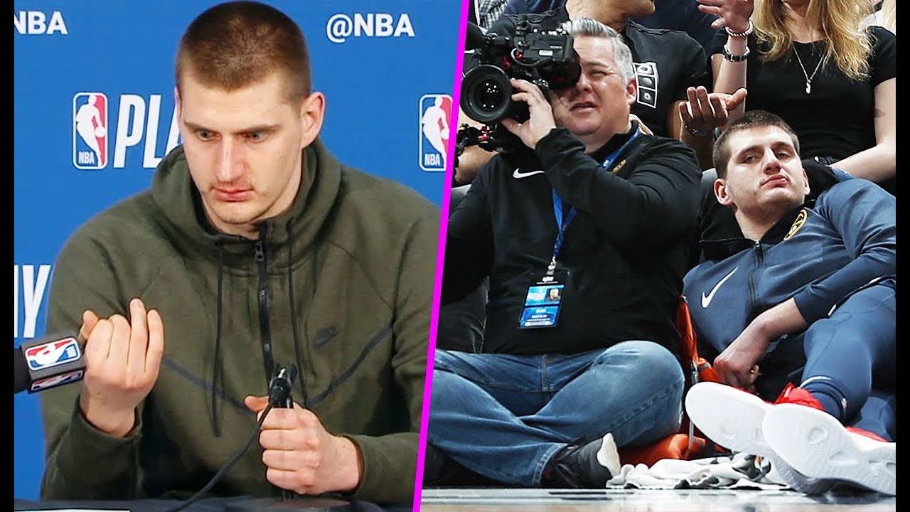 Моменты, когда MVP НБА Никола Йокич становится забавной знаменитостью