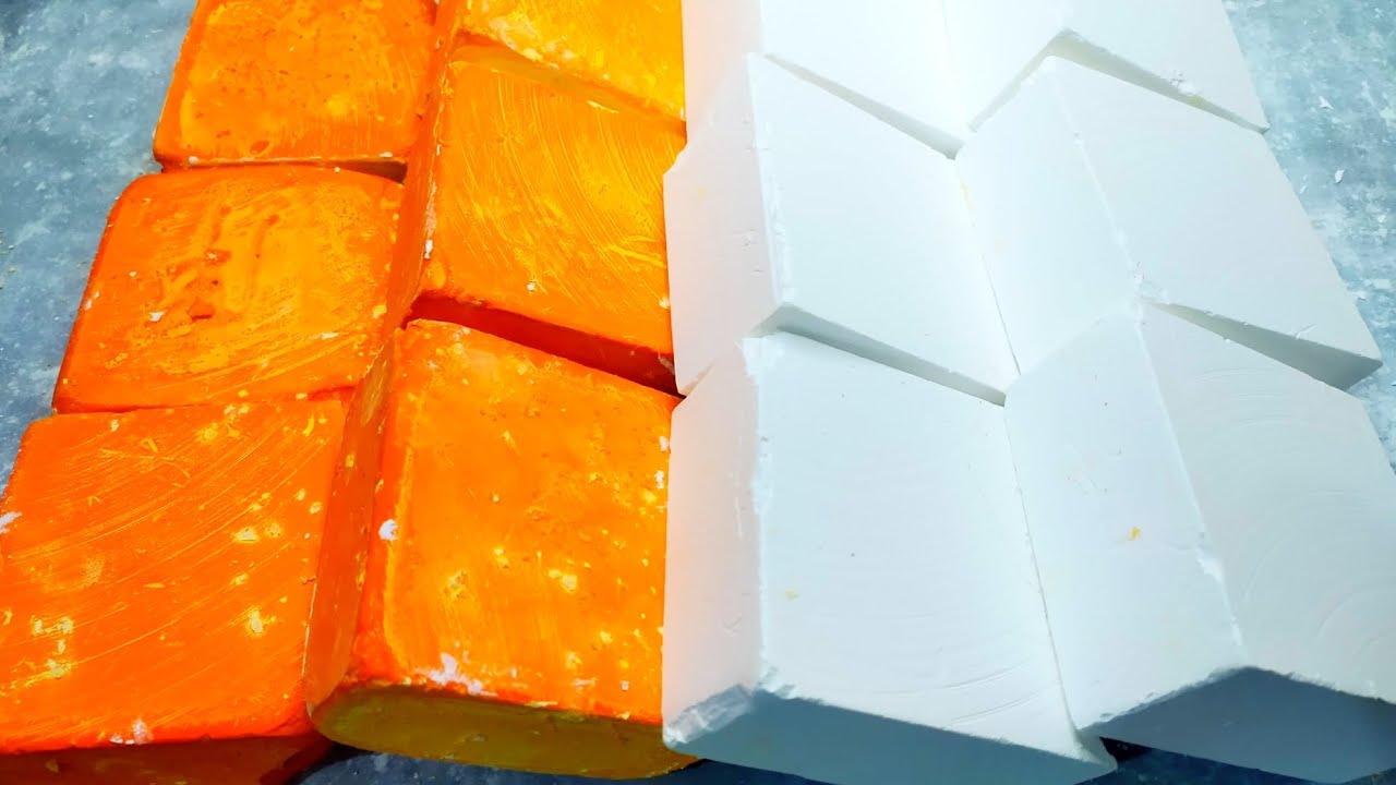 Dyed Fresh Gym Chalk Blocks Collab with @asmr_world1197 #asmr #satisfying