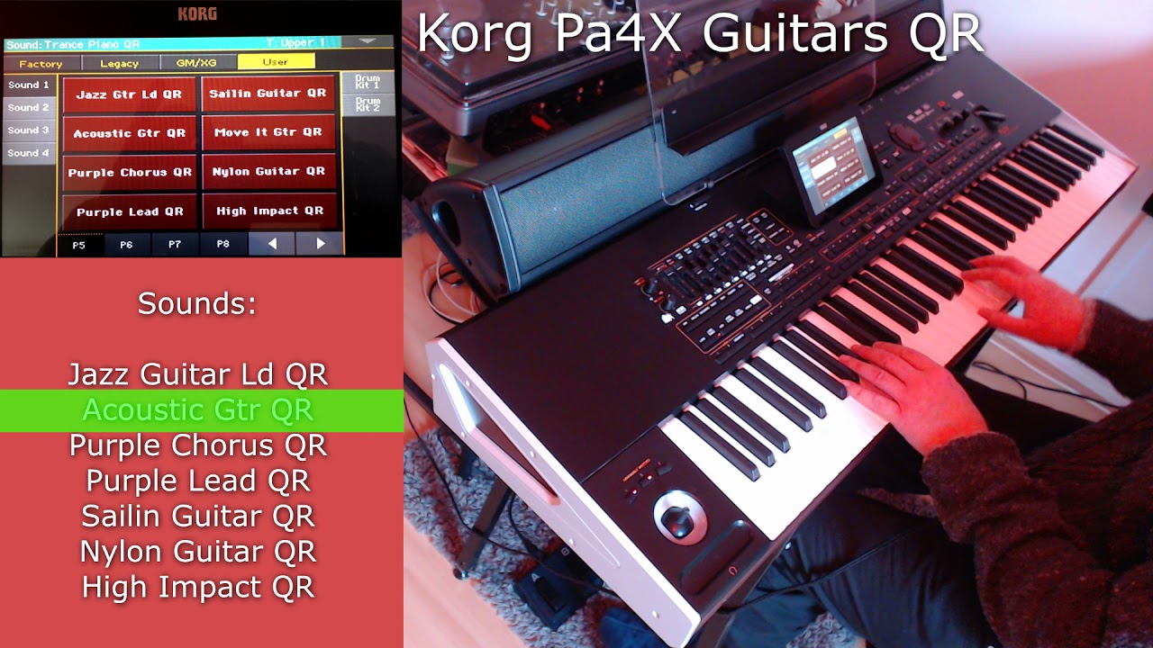 Korg Pa4x Guitars QR : song Fragile