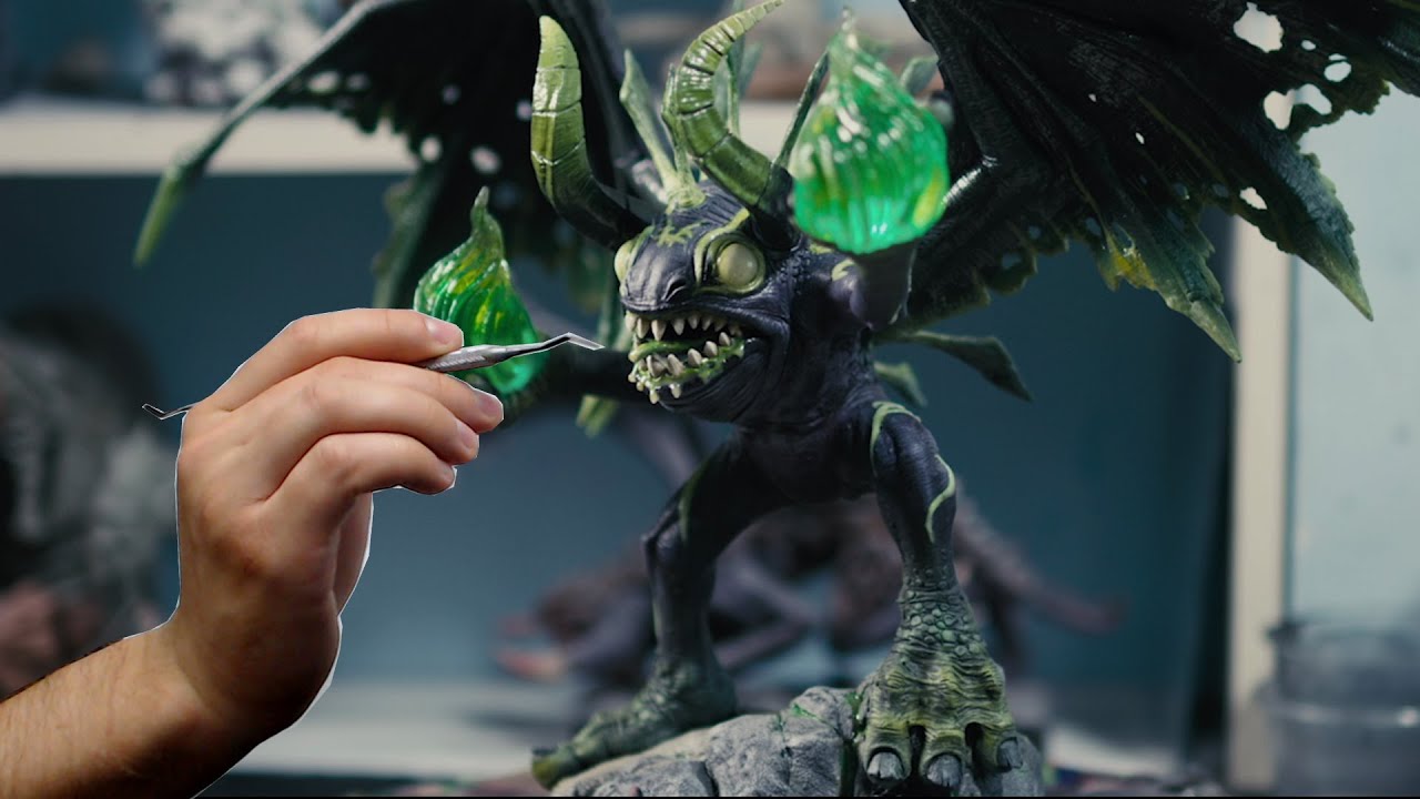 Sculpting FEL MURLOC for Blizzard Fan Art Video.