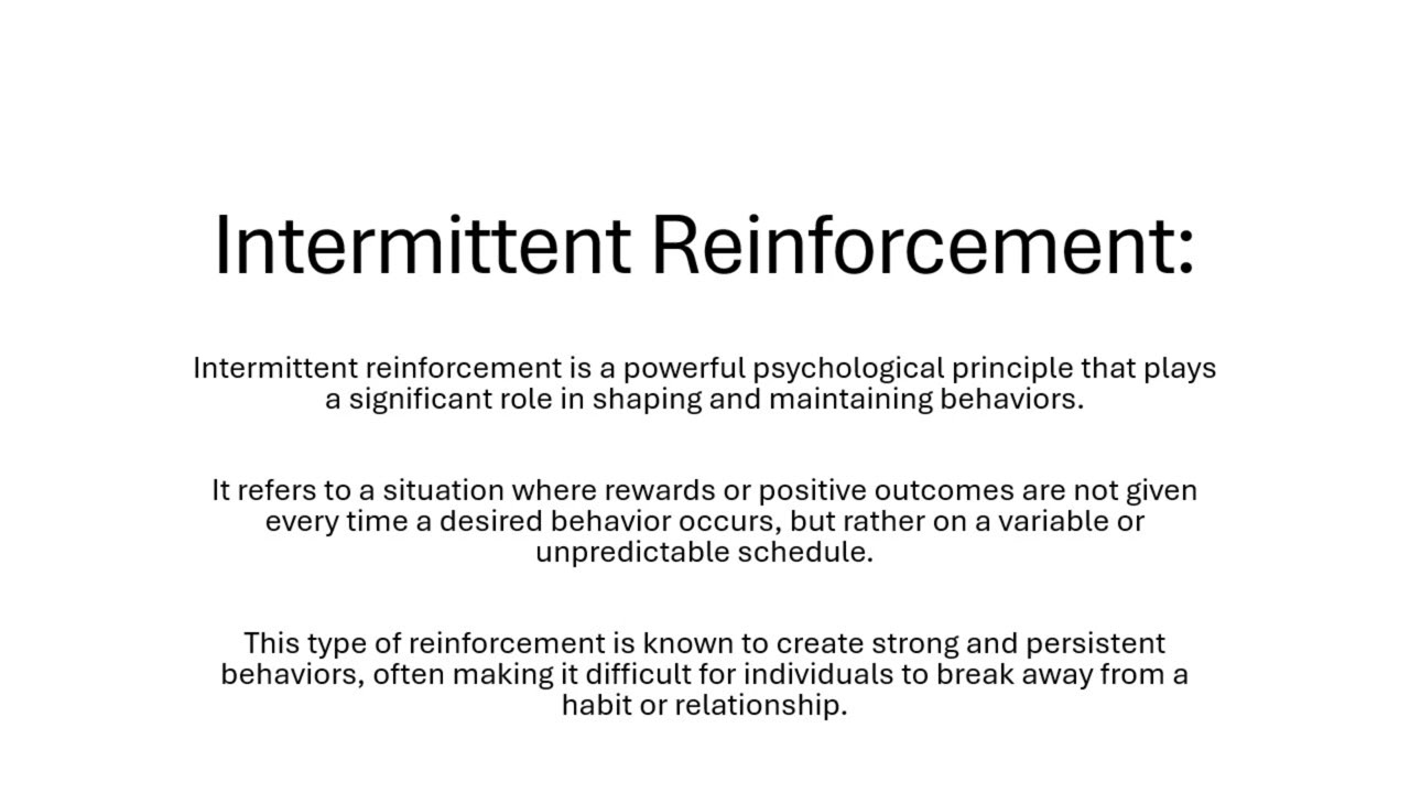 Learn Everything About Intermittent Reinforcement