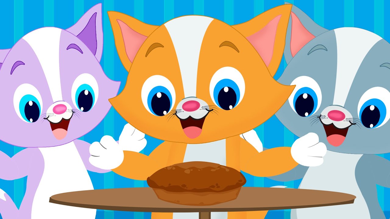 Three Little Kittens 🐱🐱 | 3 Little Kittens Lost Their Mittens Song 🐱🐱 | Nursery Rhyme With Lyrics 🐱🐱