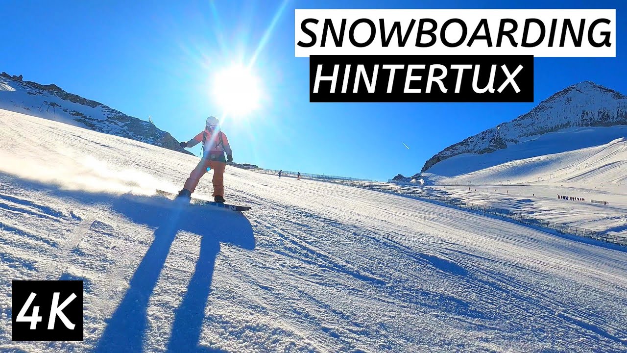 [4K] Snowboarding Hintertux Glacier | Timewarp | Timelapse