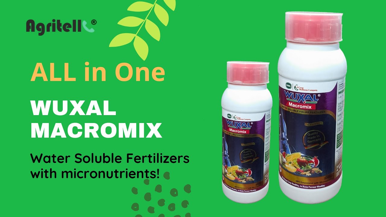 SWAL Wuxal Macromix : Water soluble fertilizers with micro-nutrients.