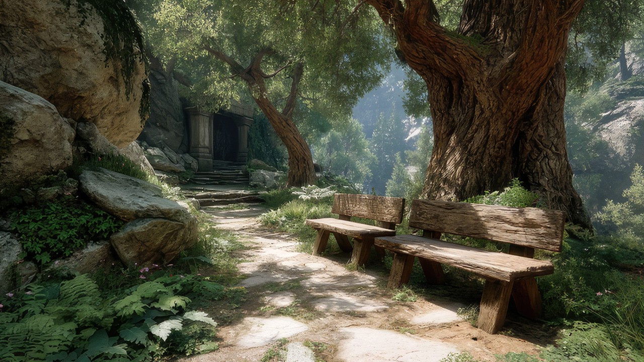 Mystic Medieval Celtic Music | Stillness and Calm Along an Old Forest Shrine Path