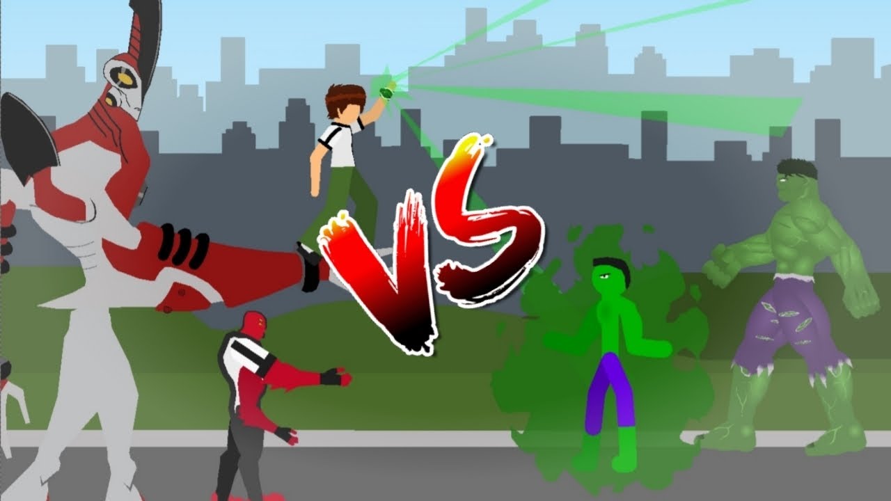 Ben 10 Classic Vs Hulk - Animated Battle!